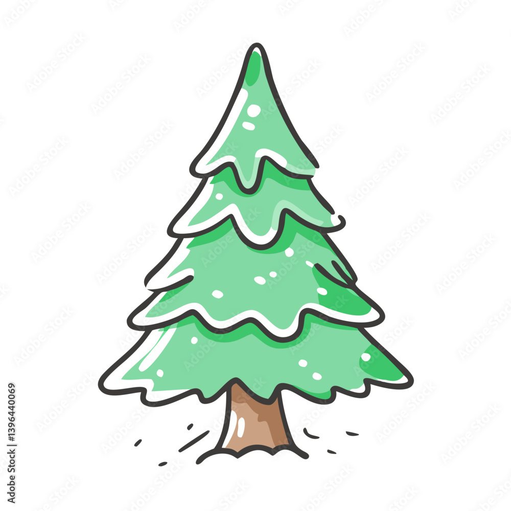 fir tree icon, fir tree vector illustration-simple illustration of fir tree, perfect for fir tree logos and icons fir tree icon, fir tree vector illustration-simple illustration of fir tree, perfect for fir tree logos and icons