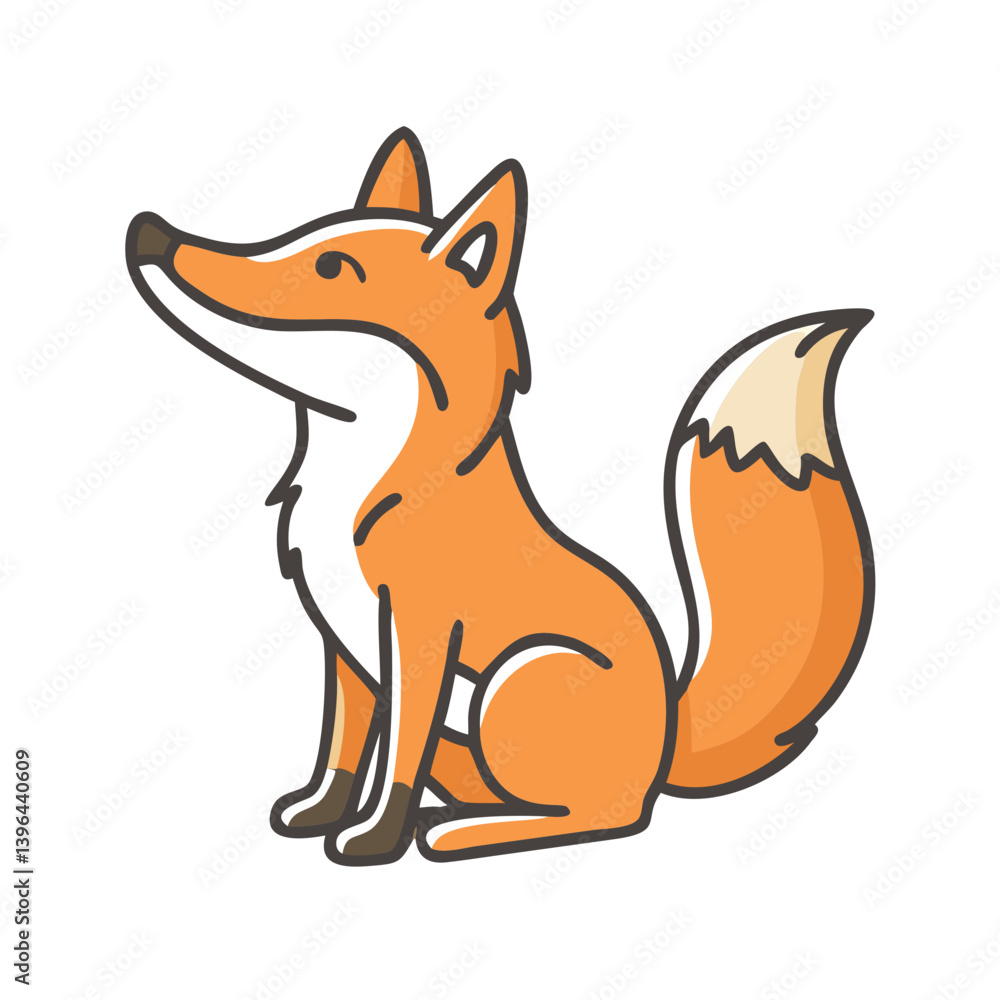 fox icon, fox vector illustration-simple illustration of fox, perfect for fox logos and icons fox icon, fox vector illustration-simple illustration of fox, perfect for fox logos and icons