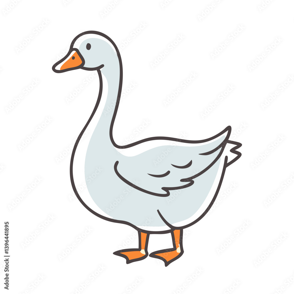 goose icon, goose vector illustration-simple illustration of goose, perfect for goose logos and icons goose icon, goose vector illustration-simple illustration of goose, perfect for goose logos and icons