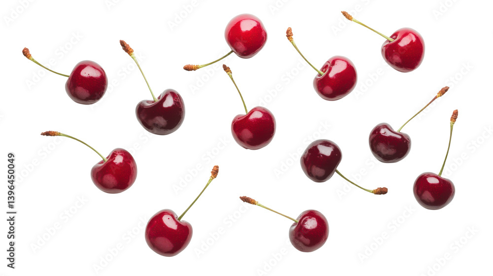 cherries on white background cherries on white background