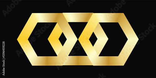 Elegant black and gold luxury background with geometric lines and dots.