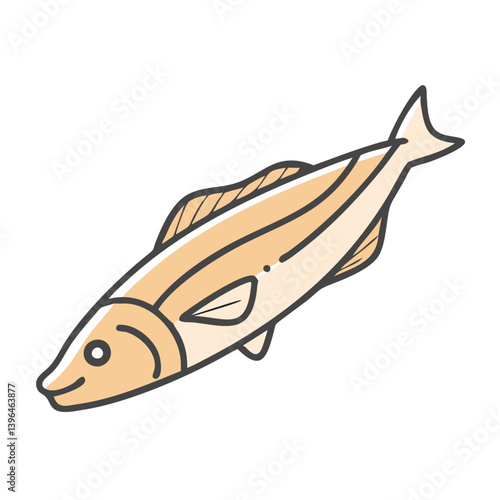 hake icon, hake vector illustration-simple illustration of hake, perfect for hake logos and icons