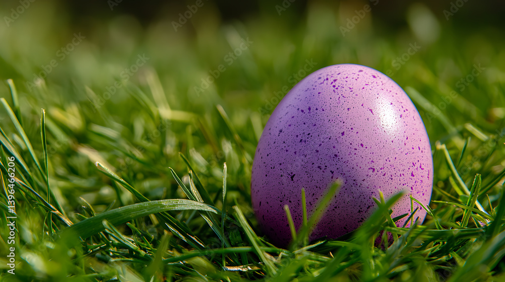 Easter Egg in the Sunlit: A beautifully colored easter egg rests delicately amidst the vibrant green blades of grass. a spring-themed picture, evoking feelings of joy, freshness and renewal. Easter Egg in the Sunlit: A beautifully colored easter egg rests delicately amidst the vibrant green blades of grass. a spring-themed picture, evoking feelings of joy, freshness and renewal.