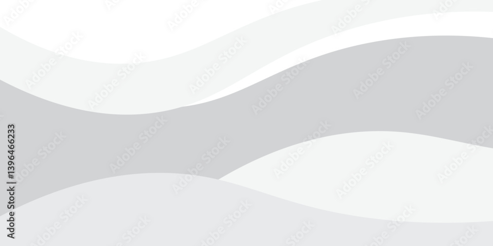 Fototapeta premium A smooth, abstract gray background featuring flowing lines and curves. The design is minimalistic, emphasizing a serene and modern aesthetic