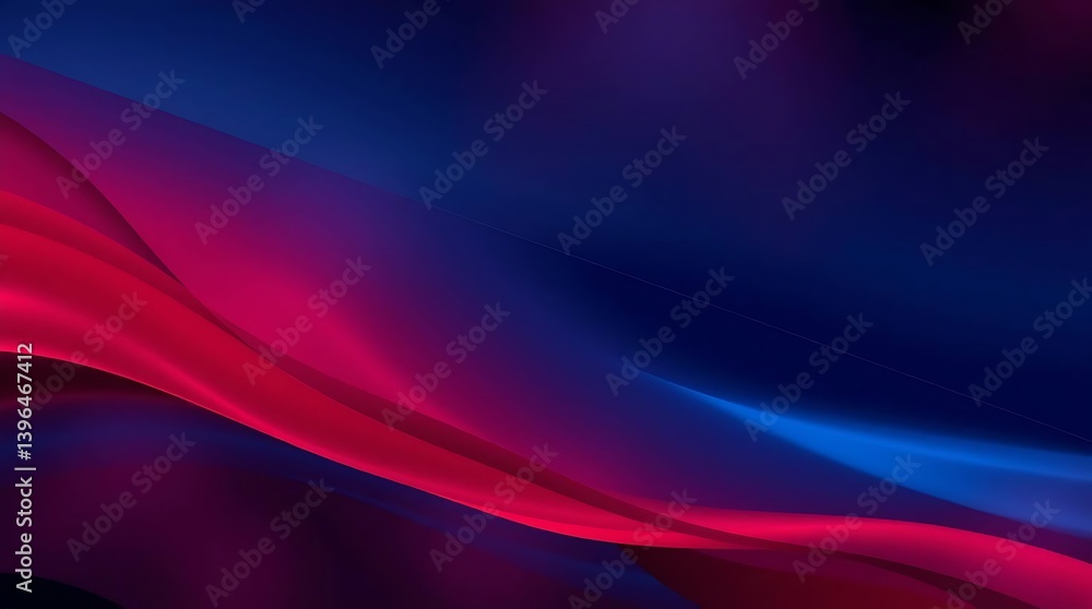 Fototapeta premium Elegant Abstract Flowing Gradient Texture in Blue and Purple Tones, Ideal for Backgrounds, Presentations or Design Projects