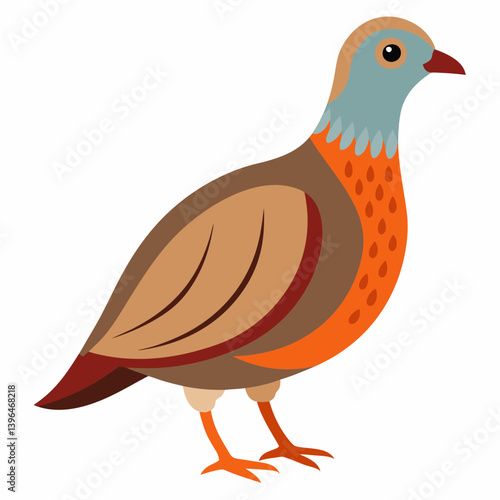 Francolin Isometric Illustrations