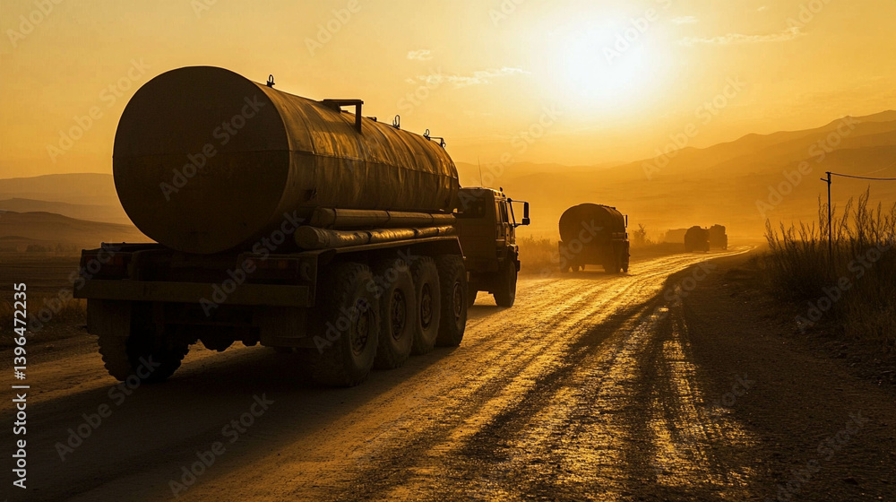 Fototapeta premium Cargo trucks