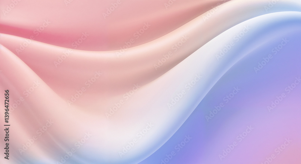 Obraz premium Abstract Soft Pastel Gradient Background Pink Blue Waves