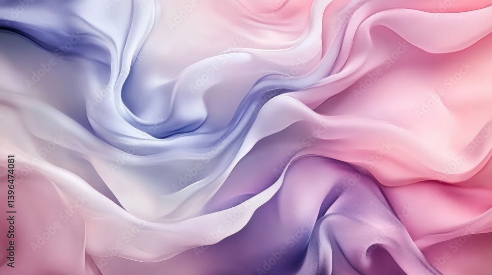 Obraz premium A captivating display of flowing, pastel-toned fabrics.