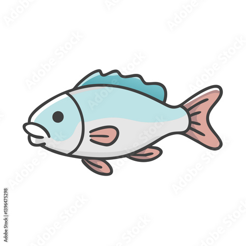 nile perch icon, nile perch vector illustration-simple illustration of nile perch, perfect for nile perch logos and icons