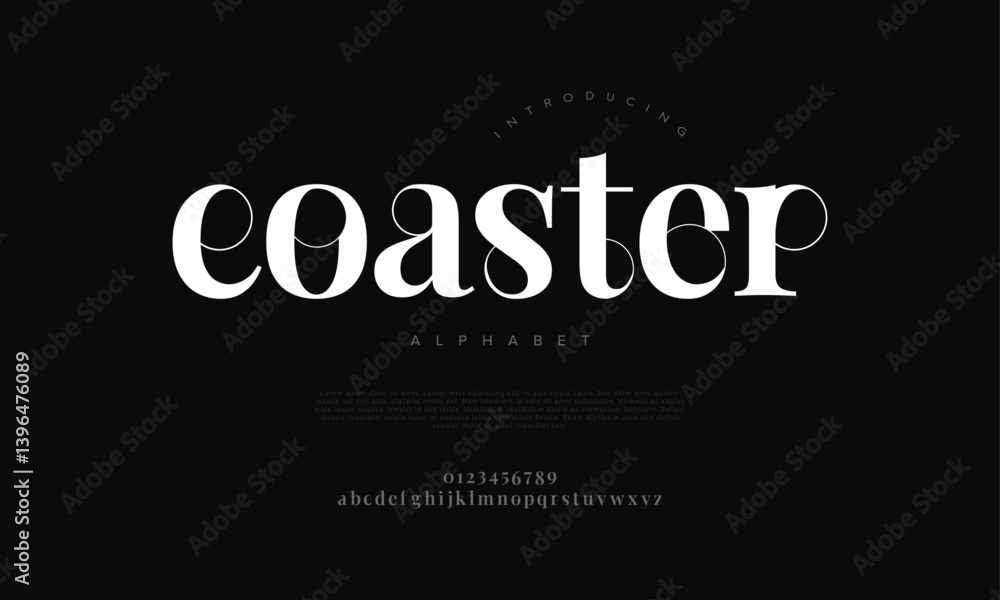 Elegant Modern Serif Font Vector for Branding Fashion and Editorial Design Elegant Modern Serif Font Vector for Branding Fashion and Editorial Design