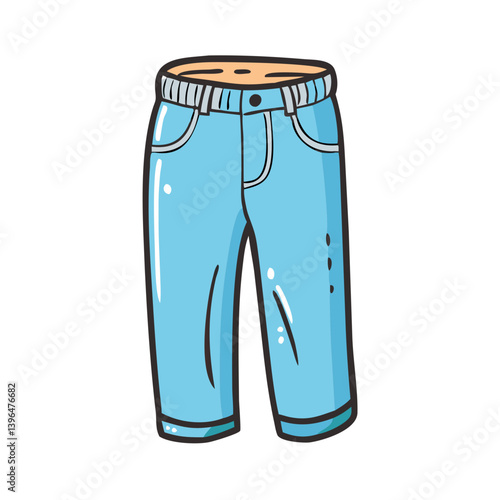 jeans icon, jeans vector illustration-simple illustration of jeans, perfect for jeans logos and icons