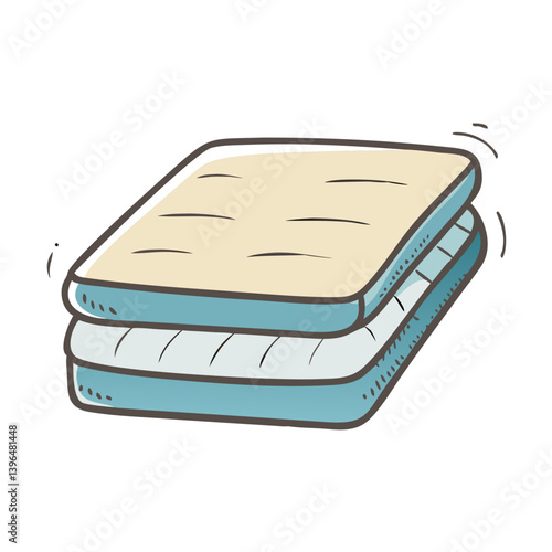 mattress icon, mattress vector illustration-simple illustration of mattress, perfect for mattress logos and icons