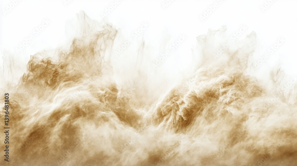 Abstract art: swirling beige and white cloudscape. Abstract art: swirling beige and white cloudscape.