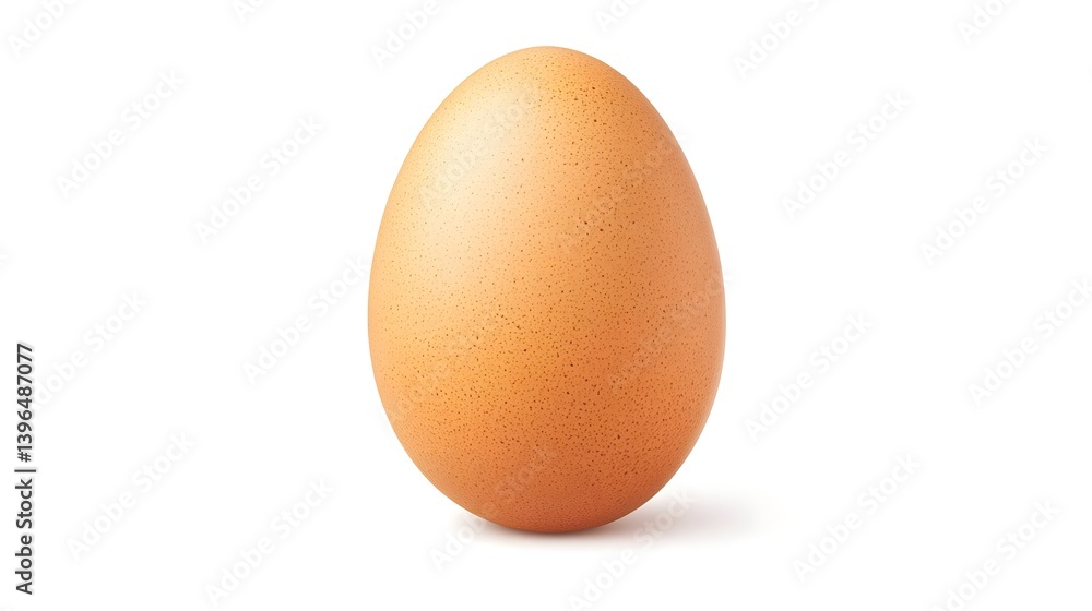 Isolated Orange Egg on White Background for Creative Use Isolated Orange Egg on White Background for Creative Use