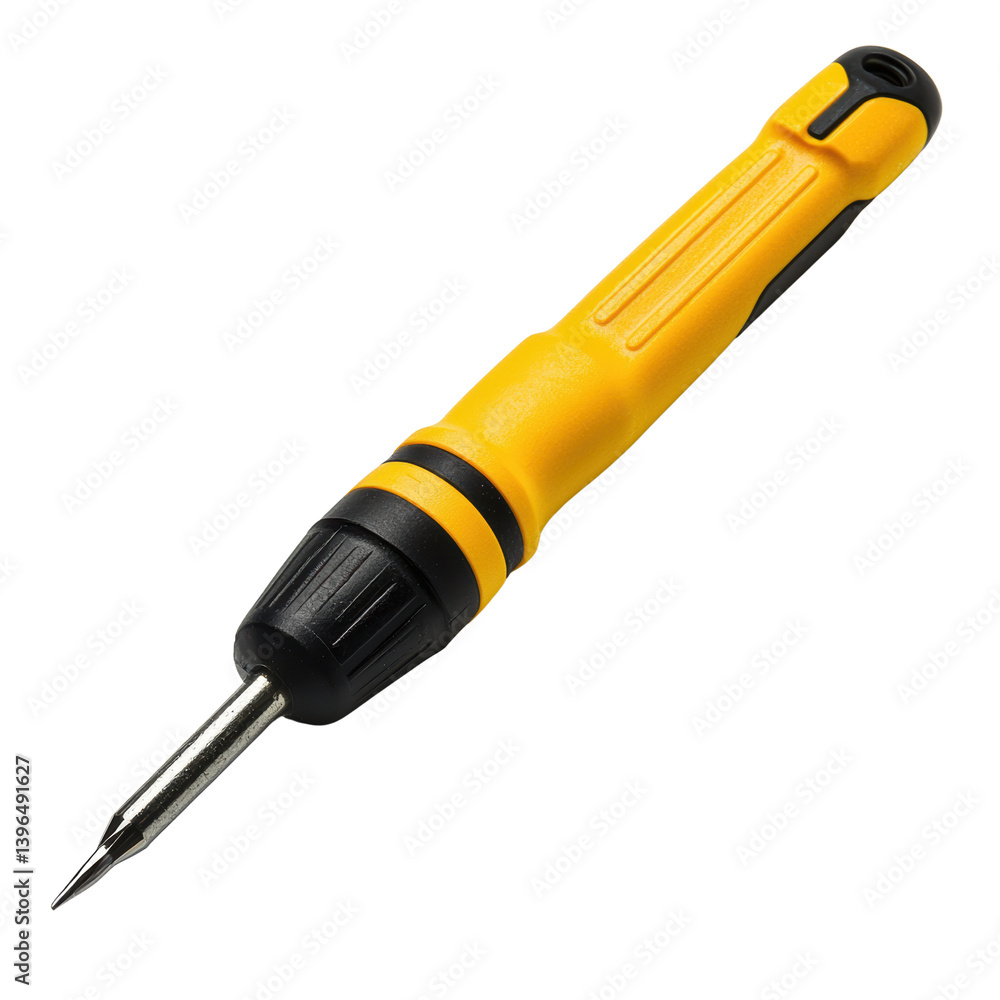 Yellow and black screwdriver tool Yellow and black screwdriver tool