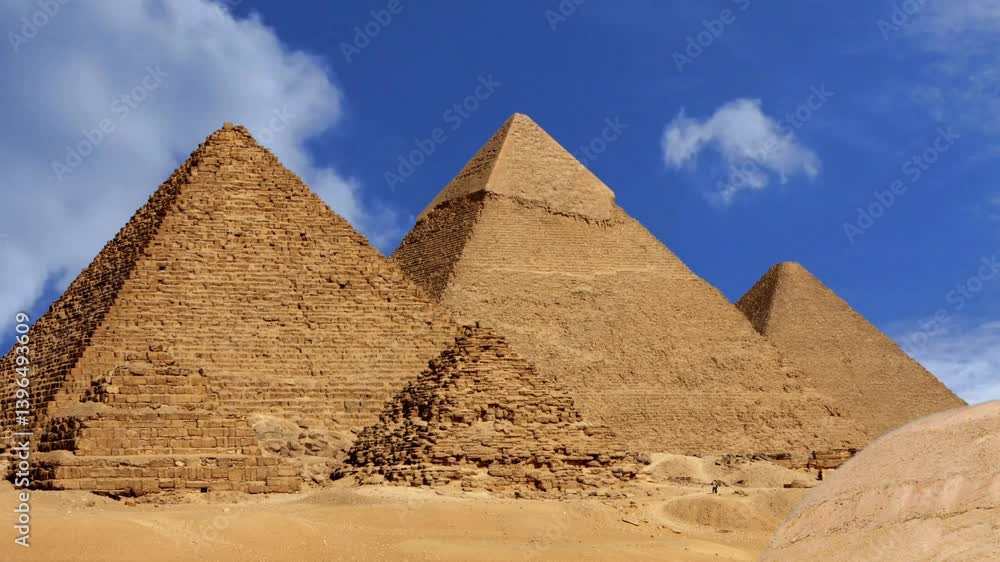 Pyramids And Sphinx from Giza Valley Parallax Animation
Egypt, Pyramid, Giza Pyramids, Cairo, Giza. View of the Pyramids of Giza with sphinx in the foreground 4K stock video. Great Pyramids of Egypt Pyramids And Sphinx from Giza Valley Parallax Animation
Egypt, Pyramid, Giza Pyramids, Cairo, Giza. View of the Pyramids of Giza with sphinx in the foreground 4K stock video. Great Pyramids of Egypt