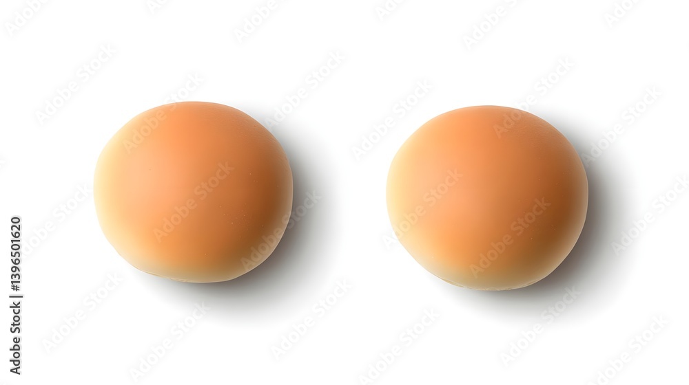 Fresh White Sweet Bun Isolated on a Clean Background Fresh White Sweet Bun Isolated on a Clean Background