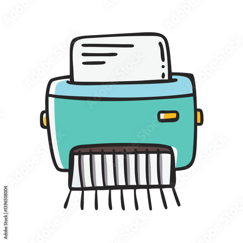 paper shredder icon, paper shredder vector illustration-simple illustration of paper shredder, perfect for paper shredder logos and icons