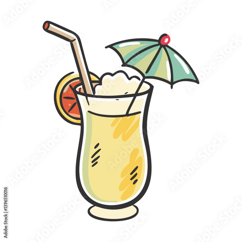 pi a colada icon, pi a colada vector illustration-simple illustration of pi a colada, perfect for pi a colada logos and icons