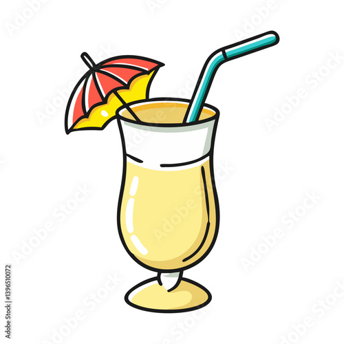 pi a colada icon, pi a colada vector illustration-simple illustration of pi a colada, perfect for pi a colada logos and icons
