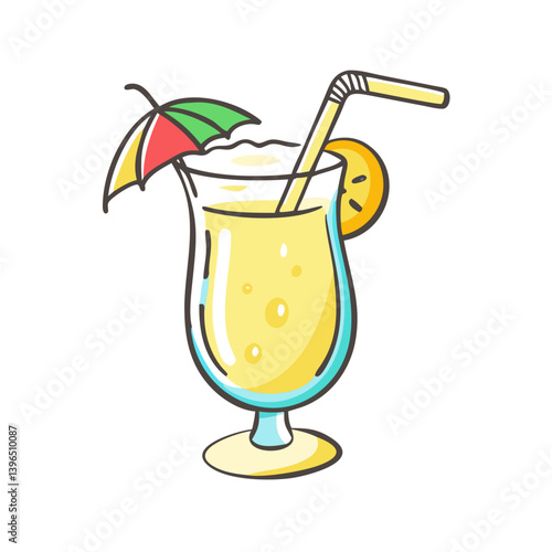 pi a colada icon, pi a colada vector illustration-simple illustration of pi a colada, perfect for pi a colada logos and icons