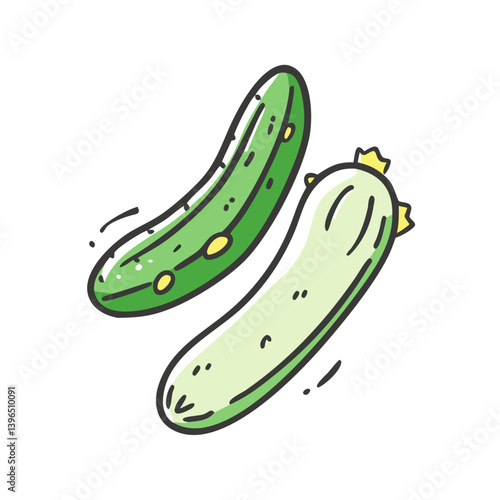 pickled cucumber icon, pickled cucumber vector illustration-simple illustration of pickled cucumber, perfect for pickled cucumber logos and icons