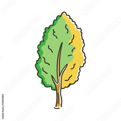 poplar tree icon, poplar tree vector illustration-simple illustration of poplar tree, perfect for poplar tree logos and icons