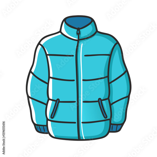 puffer jacket icon, puffer jacket vector illustration-simple illustration of puffer jacket, perfect for puffer jacket logos and icons