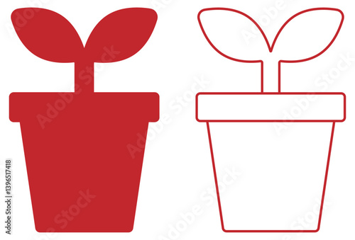 双葉のアイコン 赤