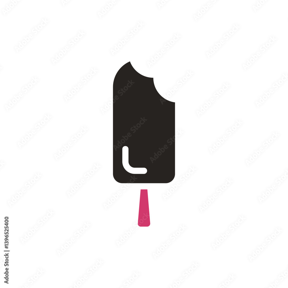 Chocolate Ice Cream Pop Minimalist Graphic Design Chocolate Ice Cream Pop Minimalist Graphic Design