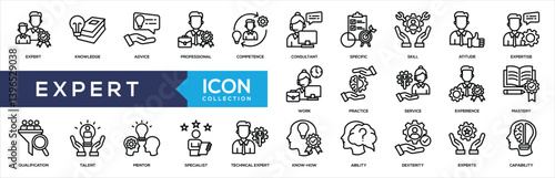 Expert Line Icon Collection