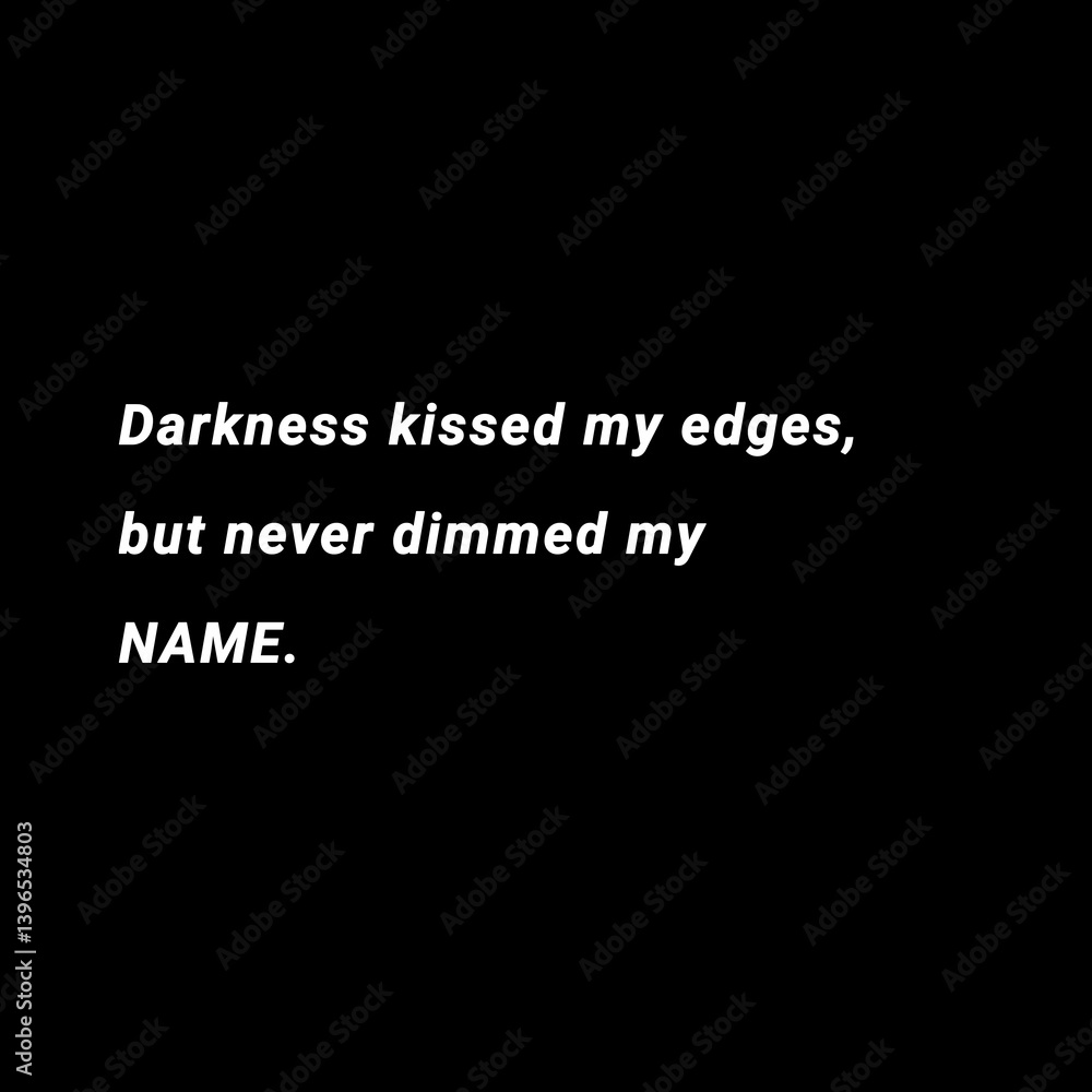A bold, minimalist black background with a powerful poetic quote in white text. This image conveys themes of resilience, self-worth, and identity. A bold, minimalist black background with a powerful poetic quote in white text. This image conveys themes of resilience, self-worth, and identity.