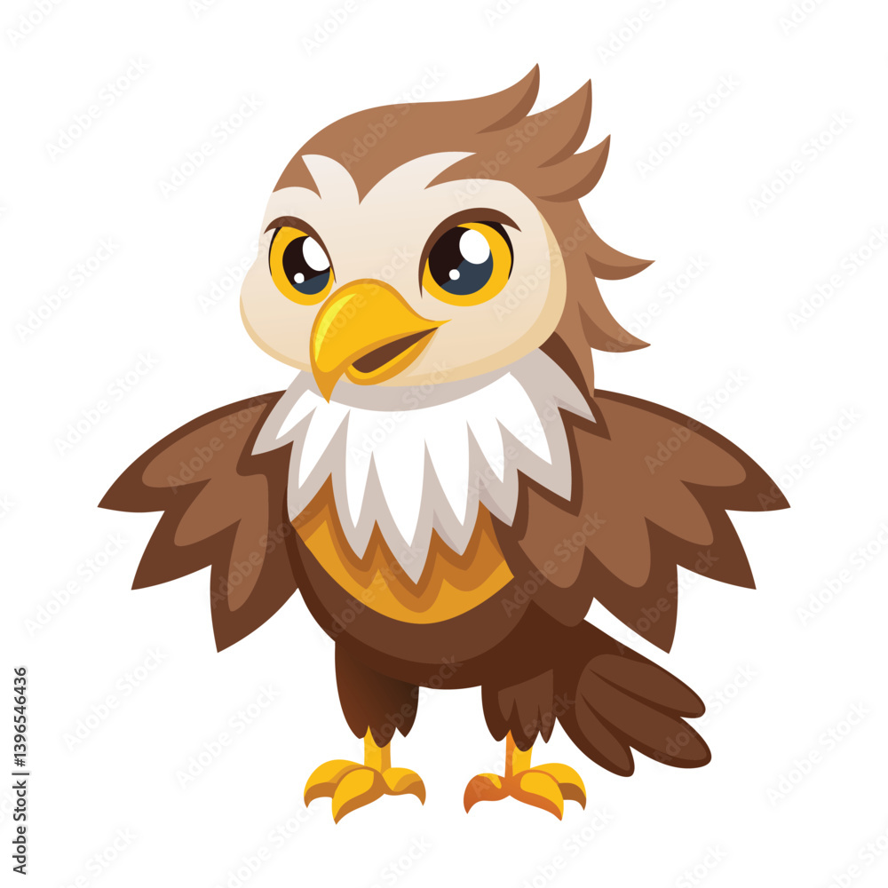 Fototapeta premium eagle owl cartoon
