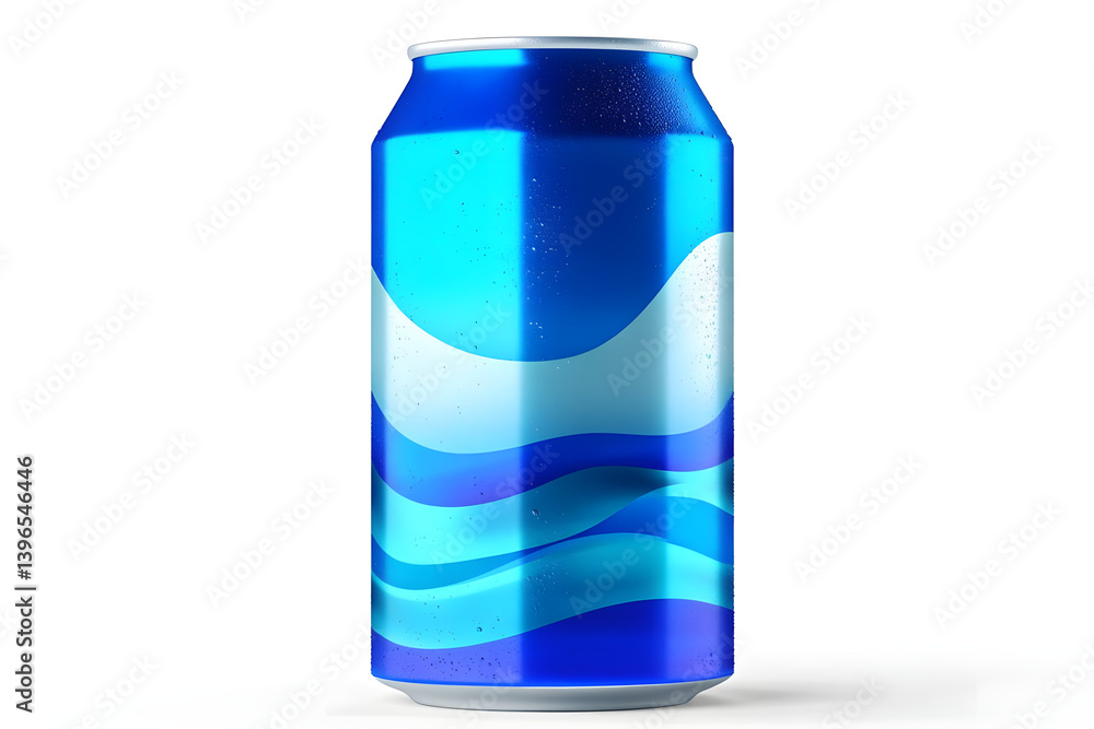 Refreshing Blue Can Design: Waves & Chill Refreshing Blue Can Design: Waves & Chill