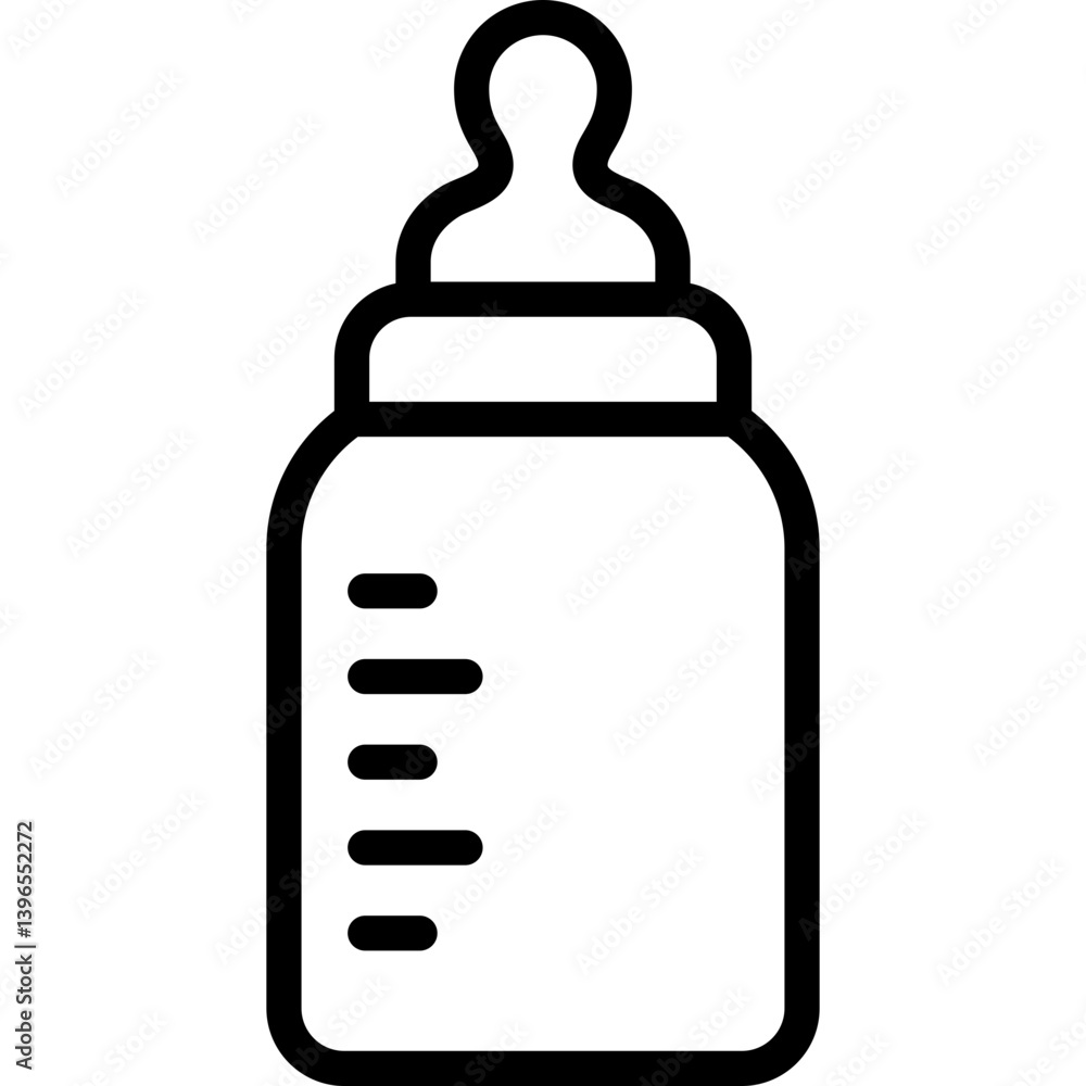 baby feeder icon illustration design with outline baby feeder icon illustration design with outline