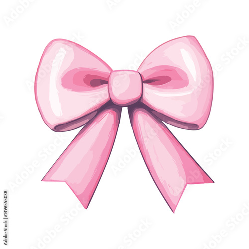 Pink bow illustration