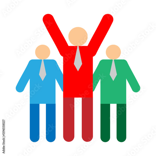 Business Leader Vector Flat Icon Design