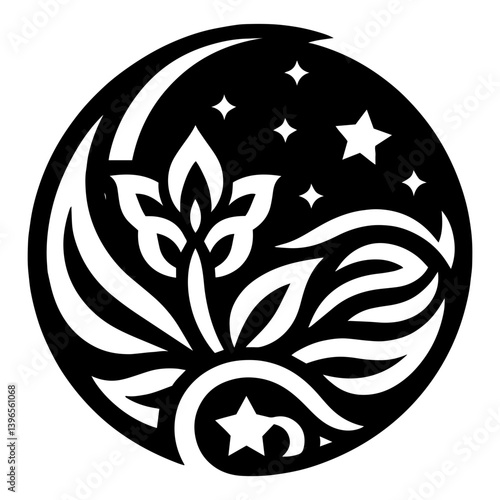 Stylish and sophisticated mandala design inspired by abstract floral artistry