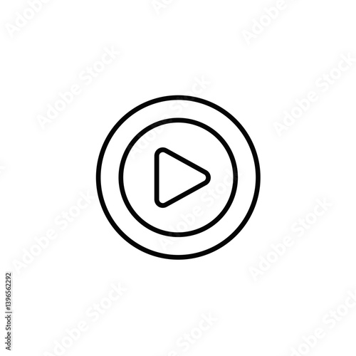 Free Download Play Button Icon Design on Minimalist Background   - GFXLoad
