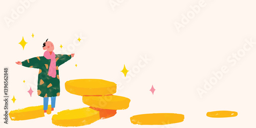 A cheerful illustration of ...
