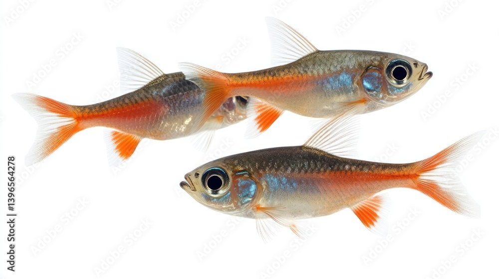 Three Sparkling Harlequin Rasboras Three Sparkling Harlequin Rasboras