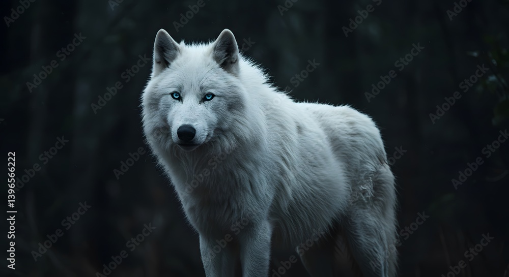 Fototapeta premium Wolf of the Frozen Wilds – Legendary Beast in the Snow