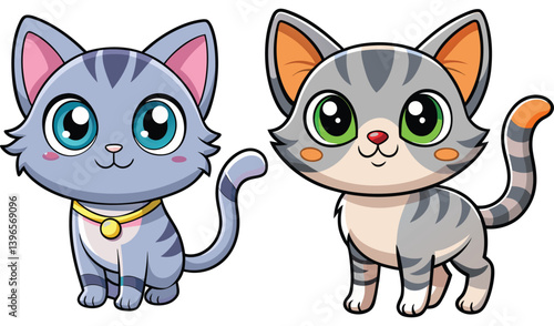 Cute cat set