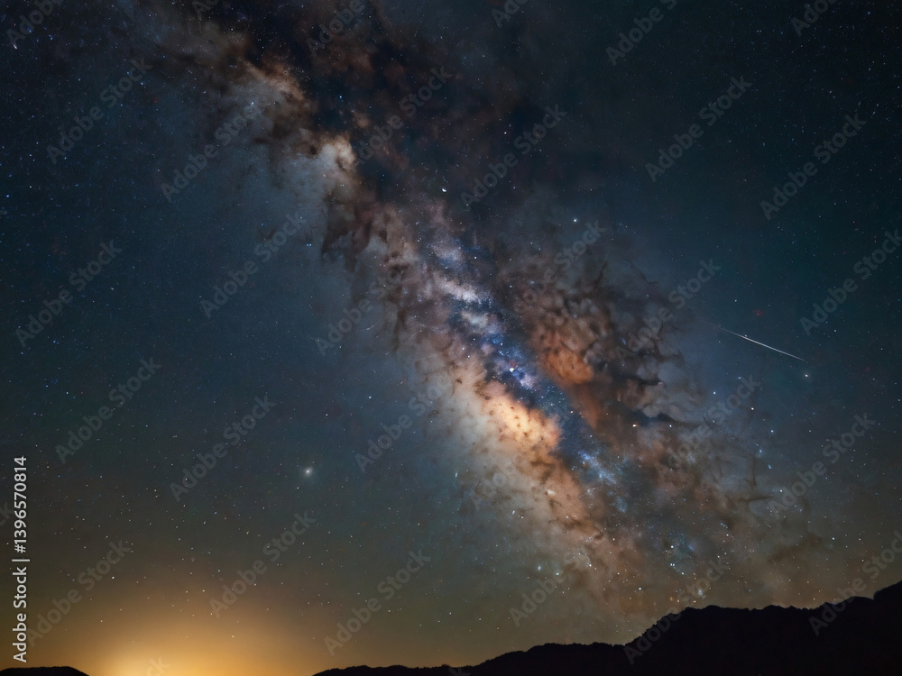 starry sky with stars starry sky with stars