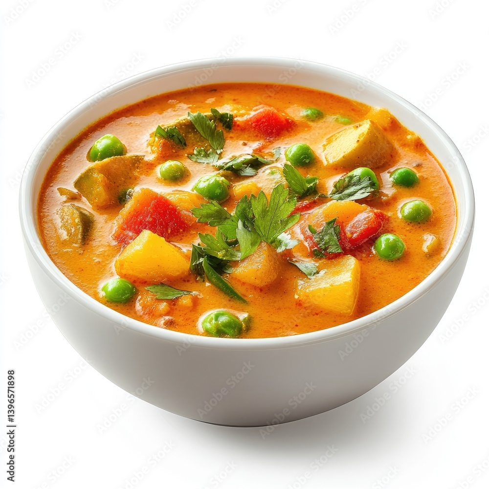Delicious hot chicken soup with fresh vegetables makes a healthy lunch dish Delicious hot chicken soup with fresh vegetables makes a healthy lunch dish
