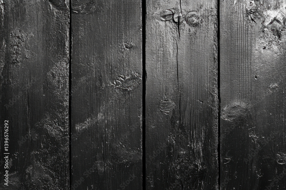 Obraz premium Black wood texture background with elegant and smooth finish, perfect for sophisticated and modern design projects.