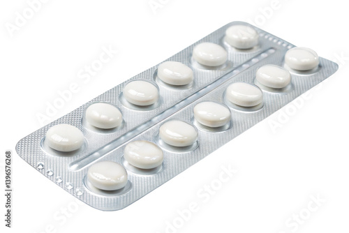 Obraz na płótnie Blister Pack of White Pills w salonie