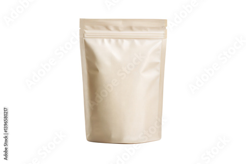 Beige Stand-Up Pouch Mockup