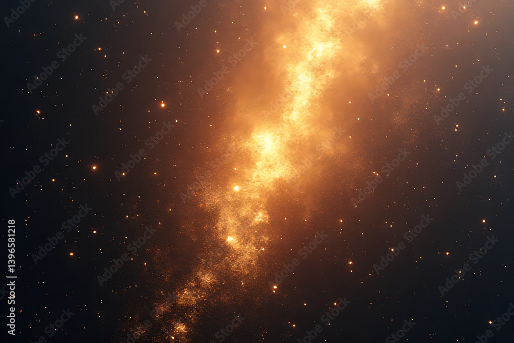 Obraz premium Cosmic explosion in the cosmos interstellar space astrophotography starfield wide angle nebula